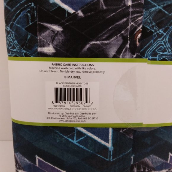 New Marvel Black Panther Precut 1 Yard Fabric Cotton Material Crafts Sewing - Picture 4 of 5